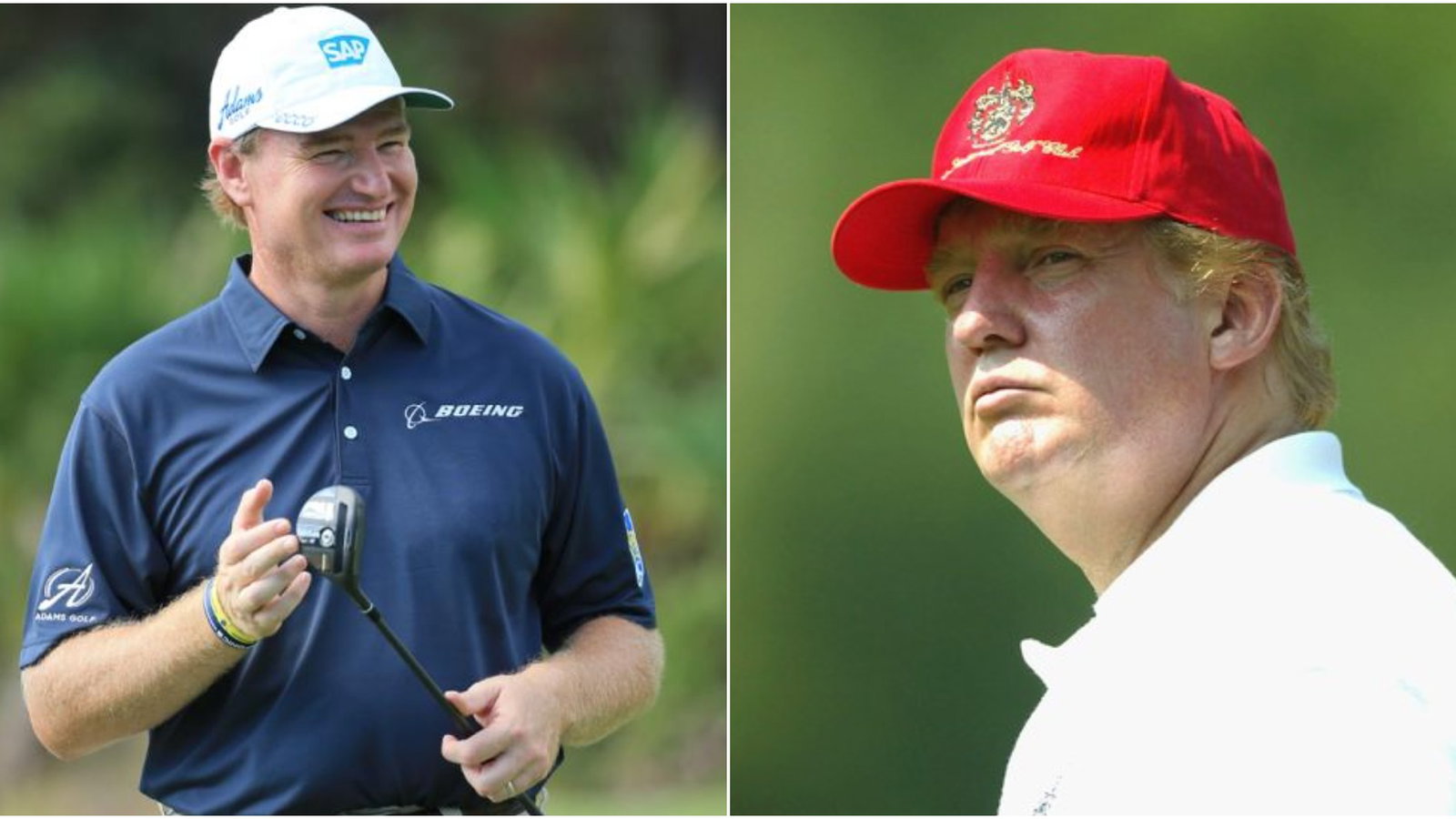 "Great shot" Ernie Els confirms Donald Trump did get a hole-in-one