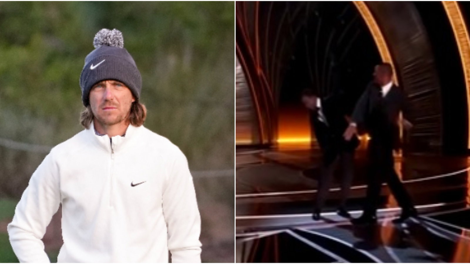 Tommy Fleetwood's caddie says Chris Rock "deserved" slap from Will Smith