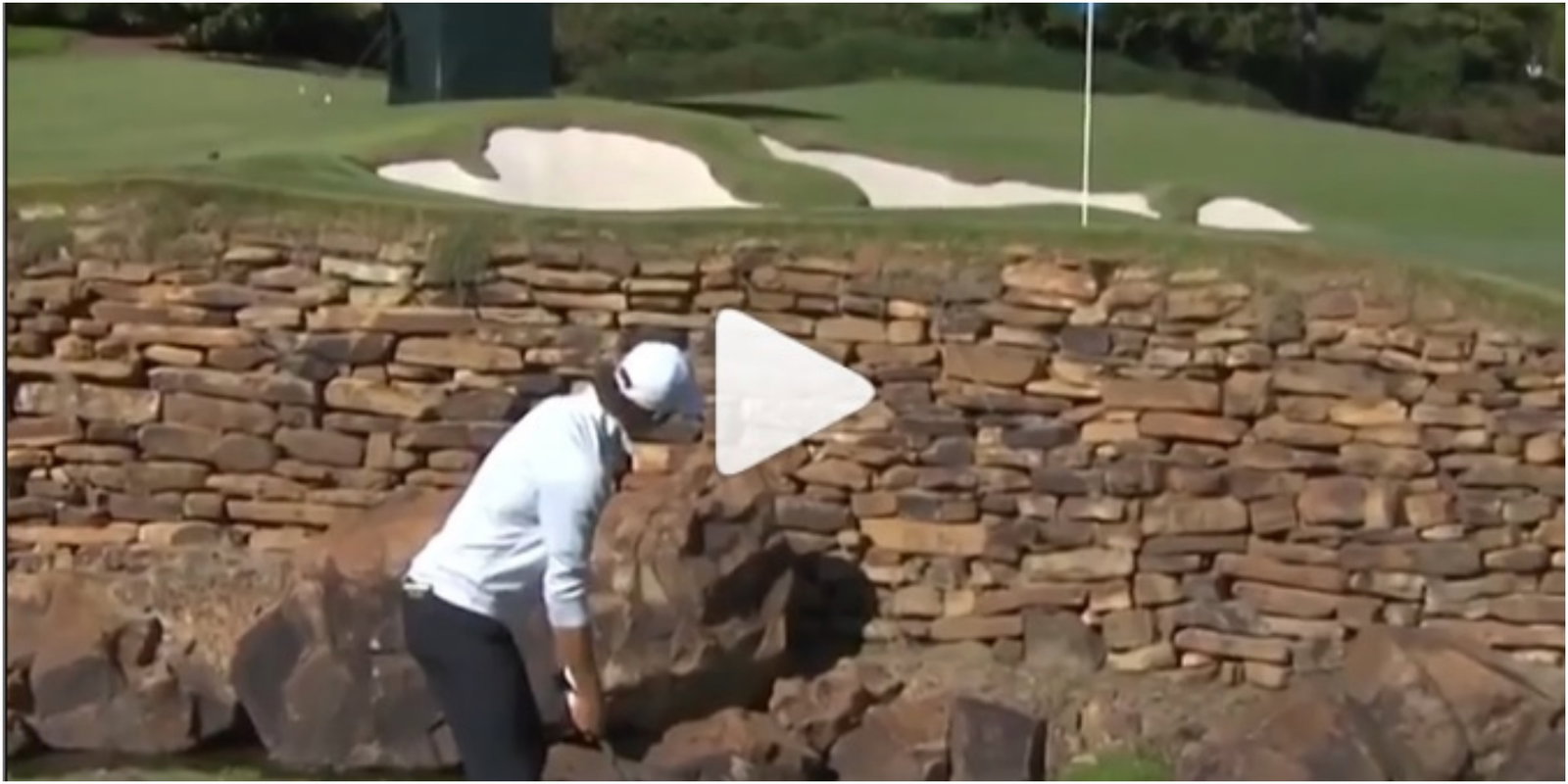 WATCH: Golf Twitter reacts to AMAZING flop shot over water from college golfer