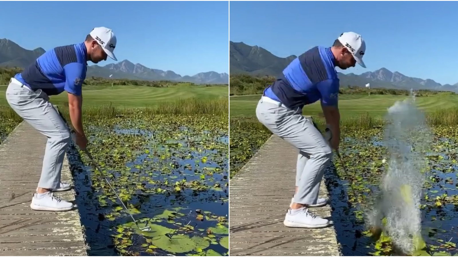 "It's playable": Scottish European Tour pro hits RIDICULOUS shot from a lily pad
