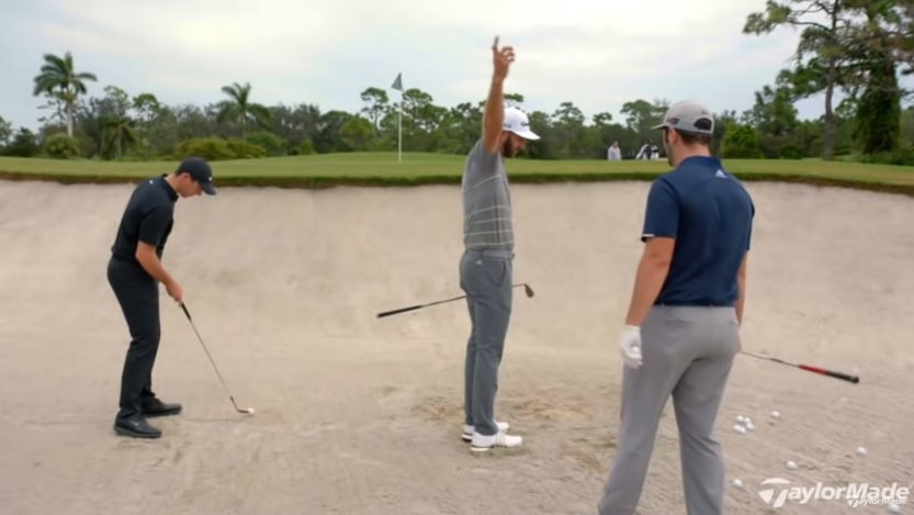 Rory McIlroy, Dustin Johnson, Jon Rahm talk how to hit bunker shots