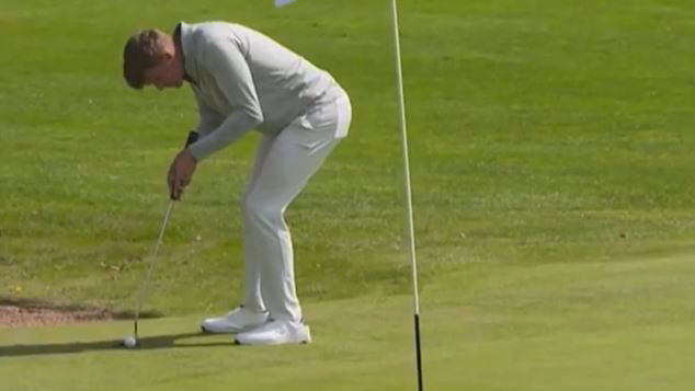 Challenge Tour golfer has one of the STRANGEST putting strokes you'll ever see