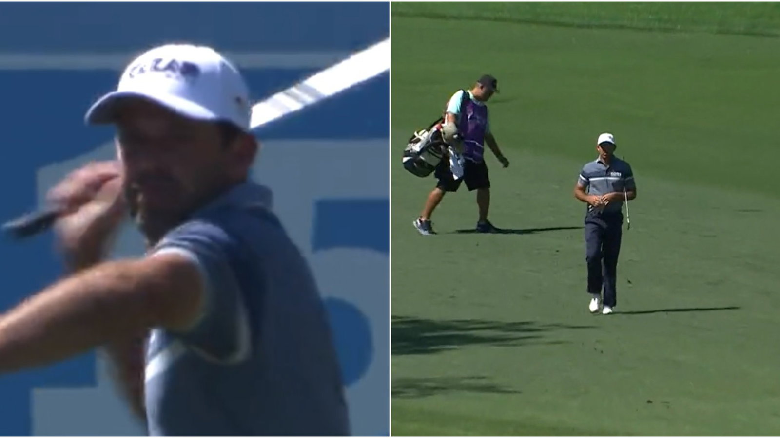 PGA Tour pro HELICOPTERS club then bounces back with slam dunk eagle!