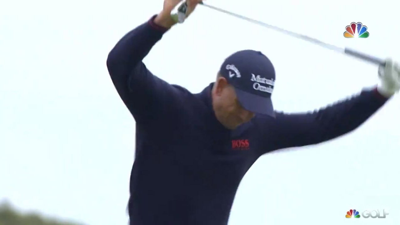 WATCH: Henrik Stenson shanks golf shot at The Open, then snaps club