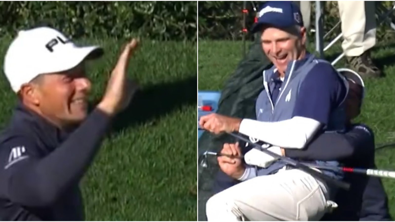 WATCH: Viktor Hovland makes an ace at The Players...then gets mugged off!