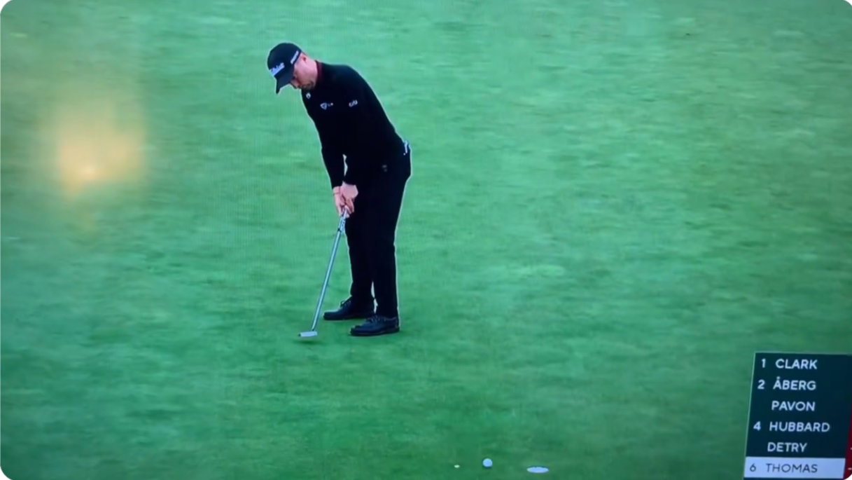 Justin Thomas unleashes F-bomb after missing birdie putt on 18 at Pebble Beach