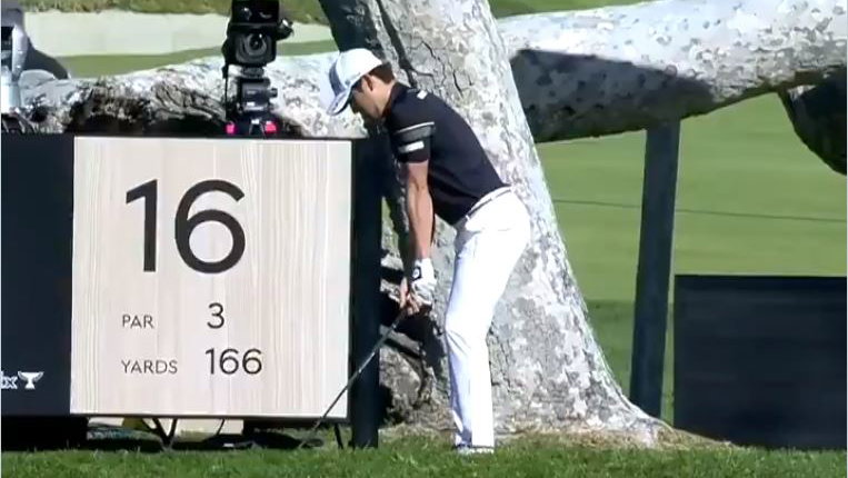 Golfer makes HOLE-IN-ONE at Genesis Invitational to win THIRD car in FOUR months