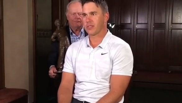 WATCH: Jack Nicklaus presents Brooks Koepka with PGA Tour POY award