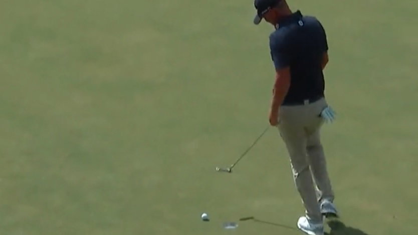 PGA Tour pro LAUNCHES PUTTER IN THE LAKE at Arnold Palmer Invitational