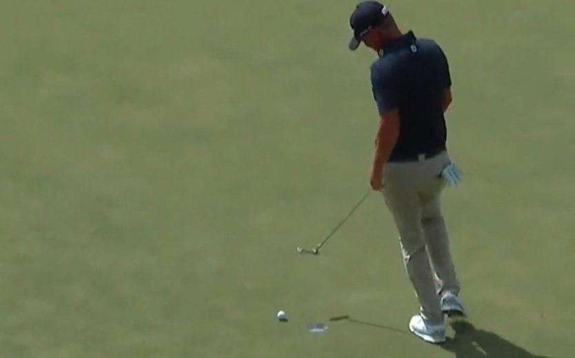 PGA Tour pro LAUNCHES PUTTER IN THE LAKE at Arnold Palmer Invitational