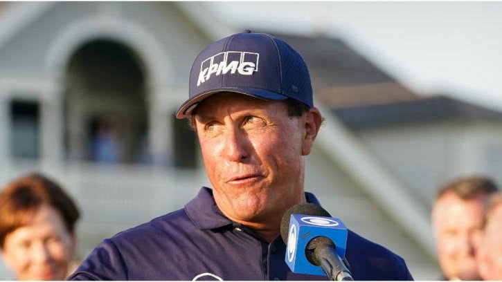 Phil Mickelson to young reporter: "Problem? Just throw the first punch"