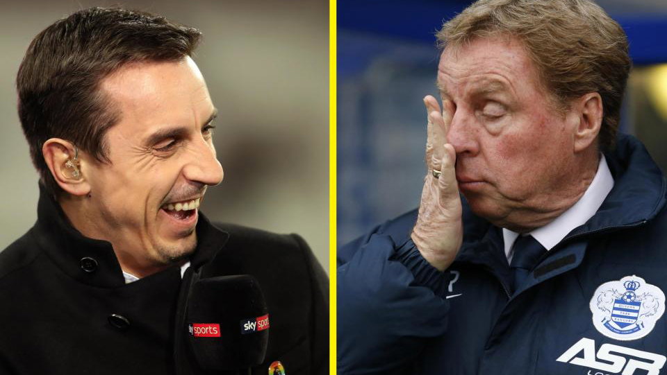 Harry Redknapp: I want to hit golf balls with Gary Neville's face on!