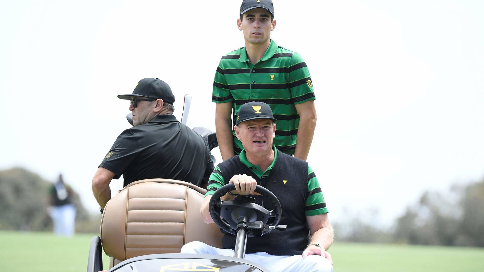 Presidents Cup rookie motions for Tiger Woods to speed up