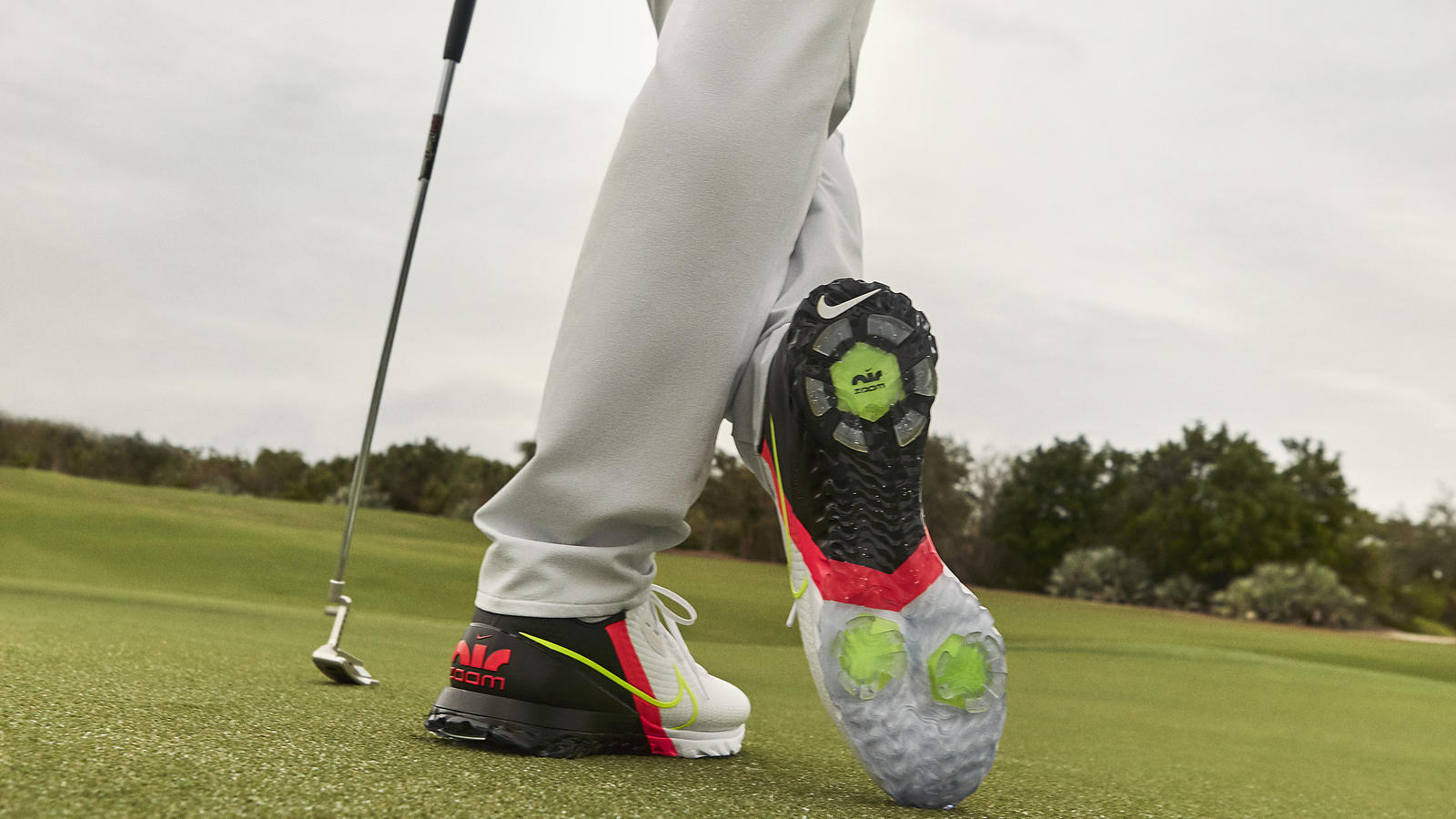 NIKE GOLF AIR ZOOM かこさま Nike Zoom Infinity Tour NEXT% Golf Shoes White/Blue/Pink Brooks