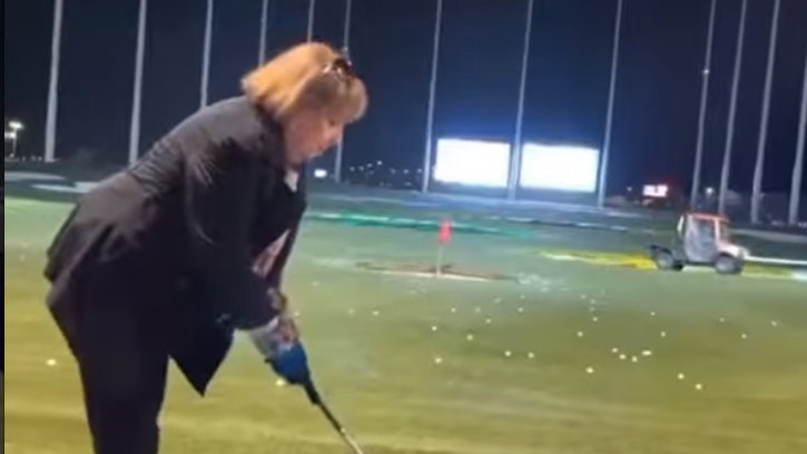 WATCH: Grandma has an ABSOLUTE SHOCKER at Top Golf