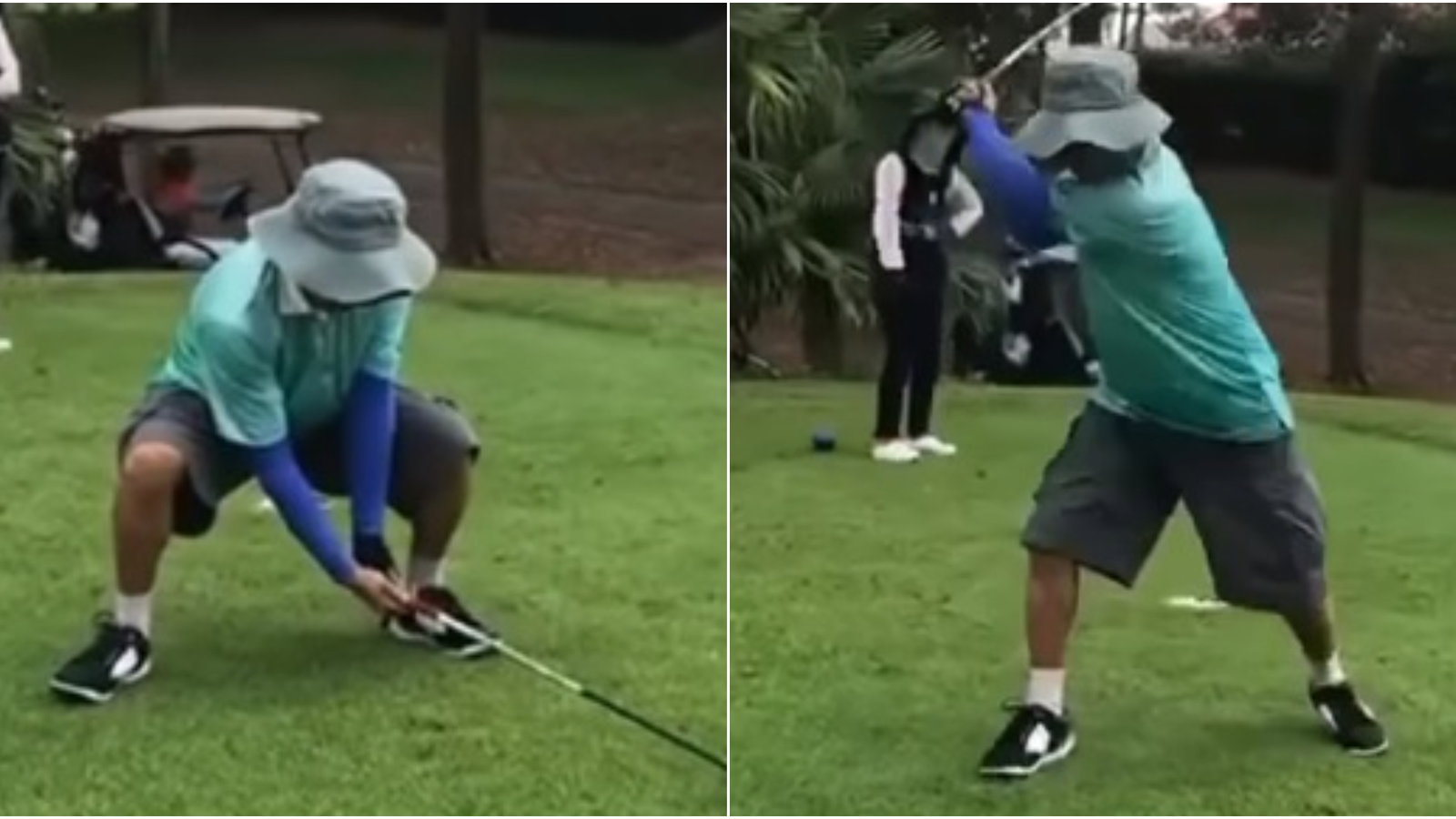 Crouching tiger, hidden golf ball? Ho Sung Choi would LOVE this!