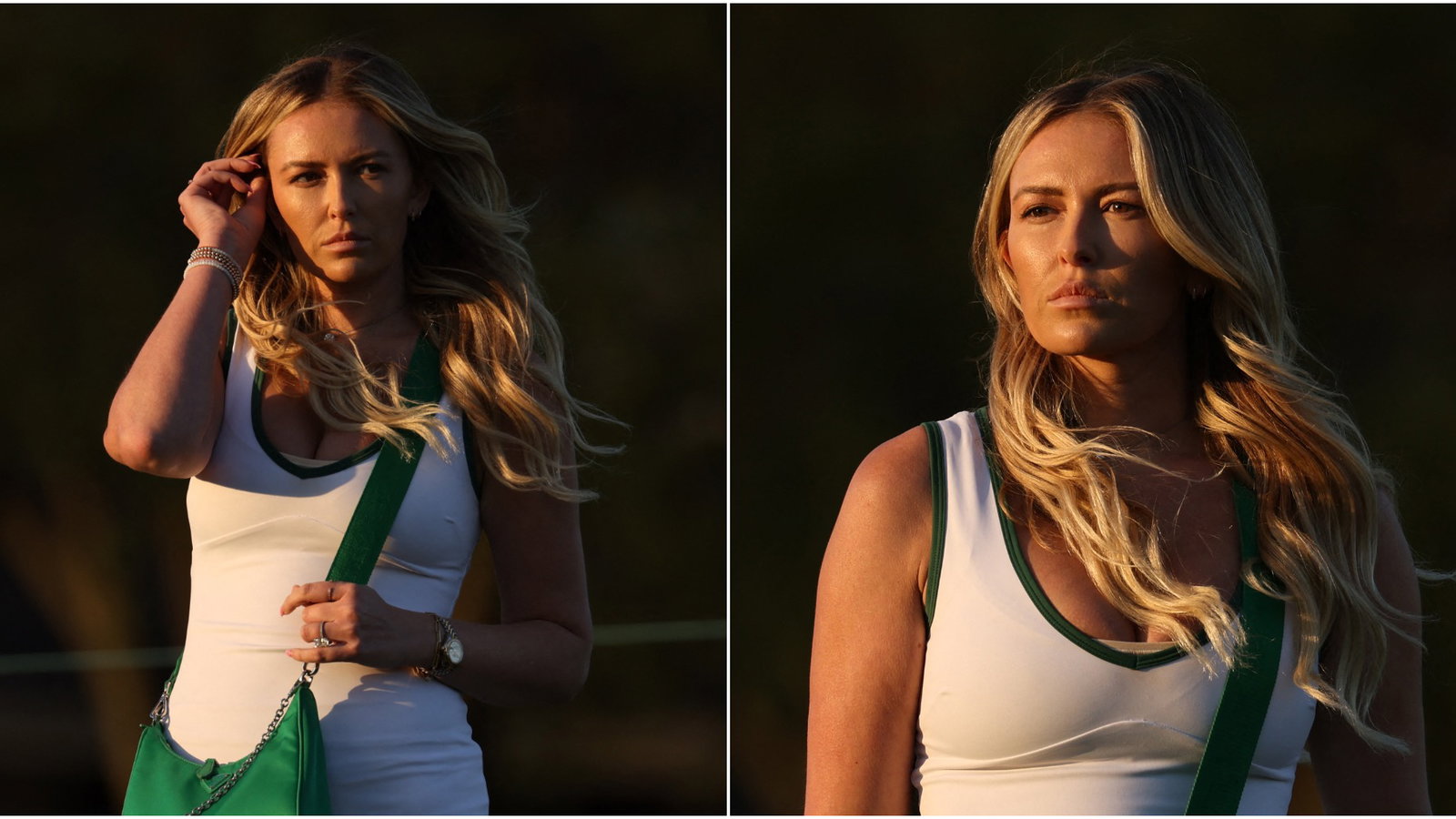 Paulina Gretzky dresses for the occasion at The Masters to cheer on DJ