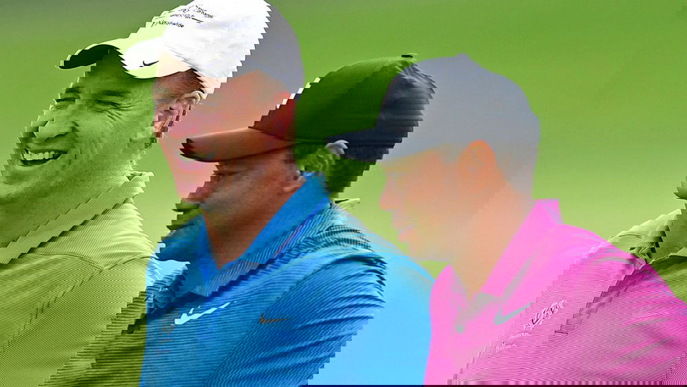 Tiger Woods MOCKS NFL star Peyton Manning's driver Trackman numbers!