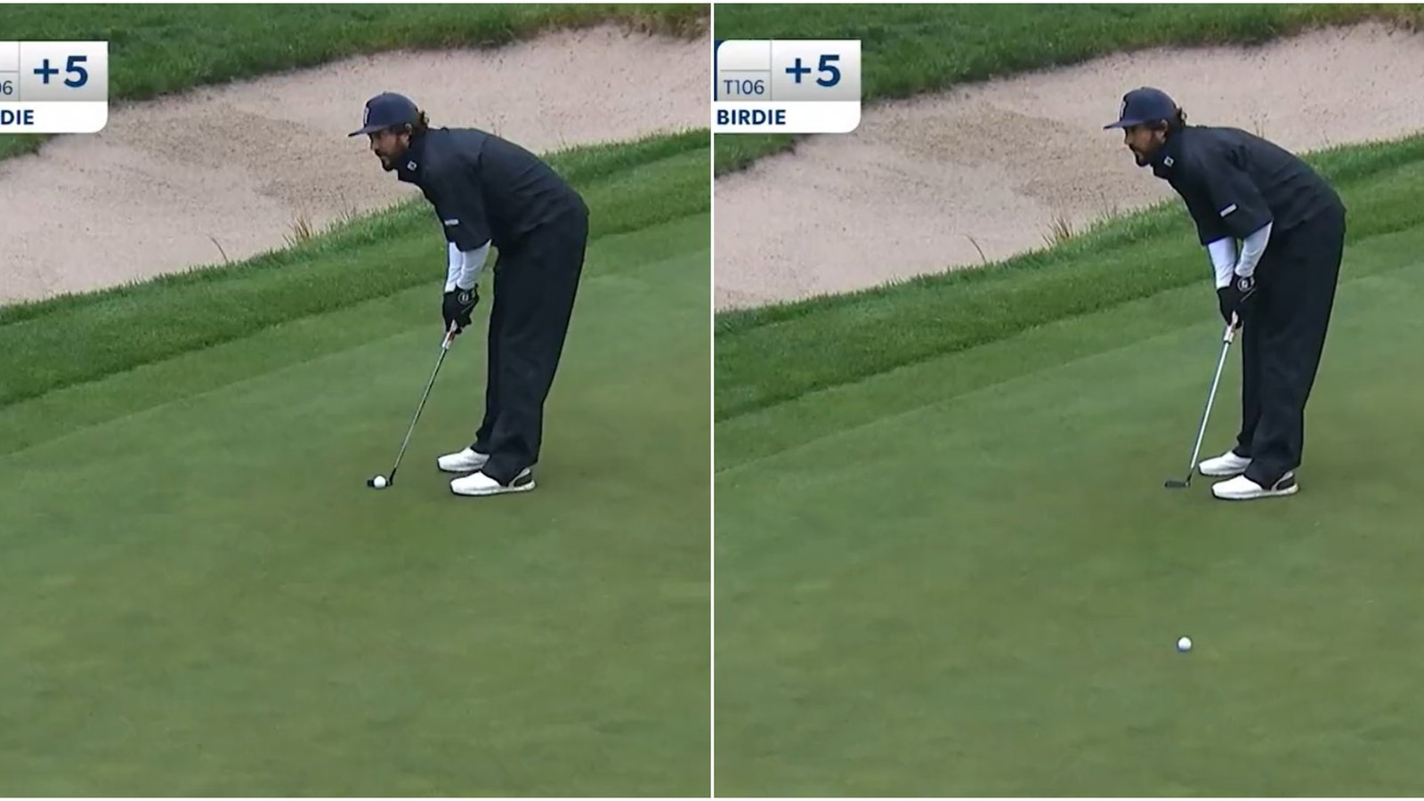 PGA Tour pro, missing the cut, goes all Shooter McGavin with final putt