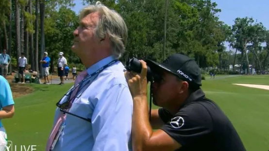 Here's why Rickie Fowler had to break out binoculars at the Players Championship