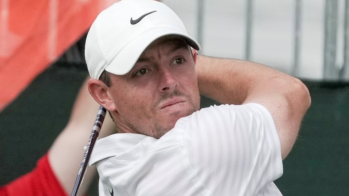 Rory McIlroy hits it over 370 YARDS down the par-4 2nd at Wells Fargo!