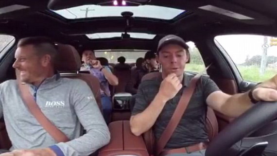 mcilroy, poulter, stenson and fleetwood prank call bjorn at bmw