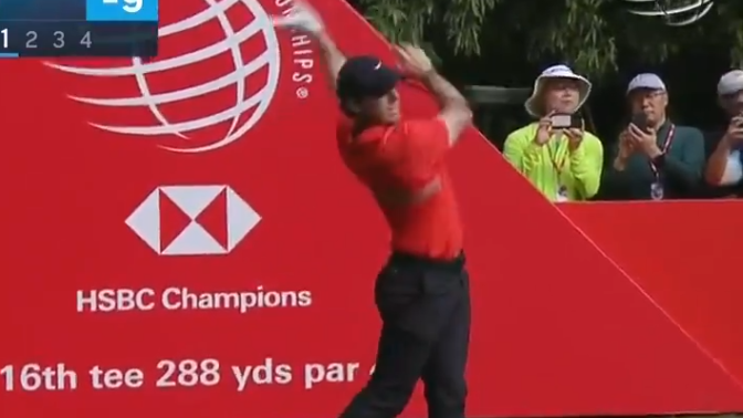 Rory McIlroy HURLS CLUB after sending tee shot into trees at WGC HSBC 