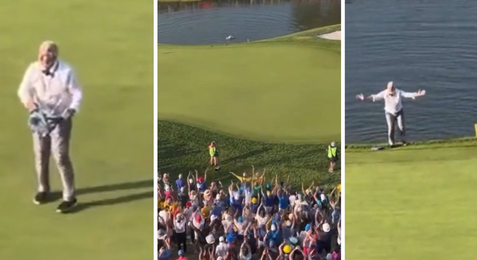 New video footage shows what 'KFC man' did after jumping into lake at Ryder Cup!
