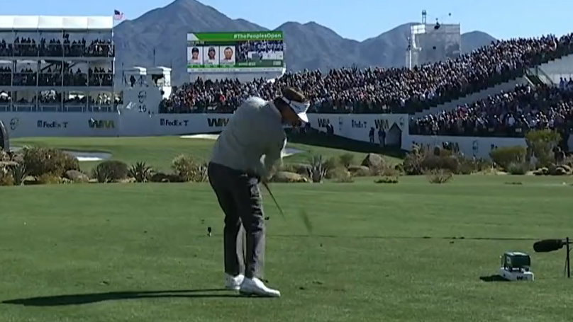 Shank?! PGA Tour pro sends one into the crowd at Phoenix Open's rowdy par-3 16th