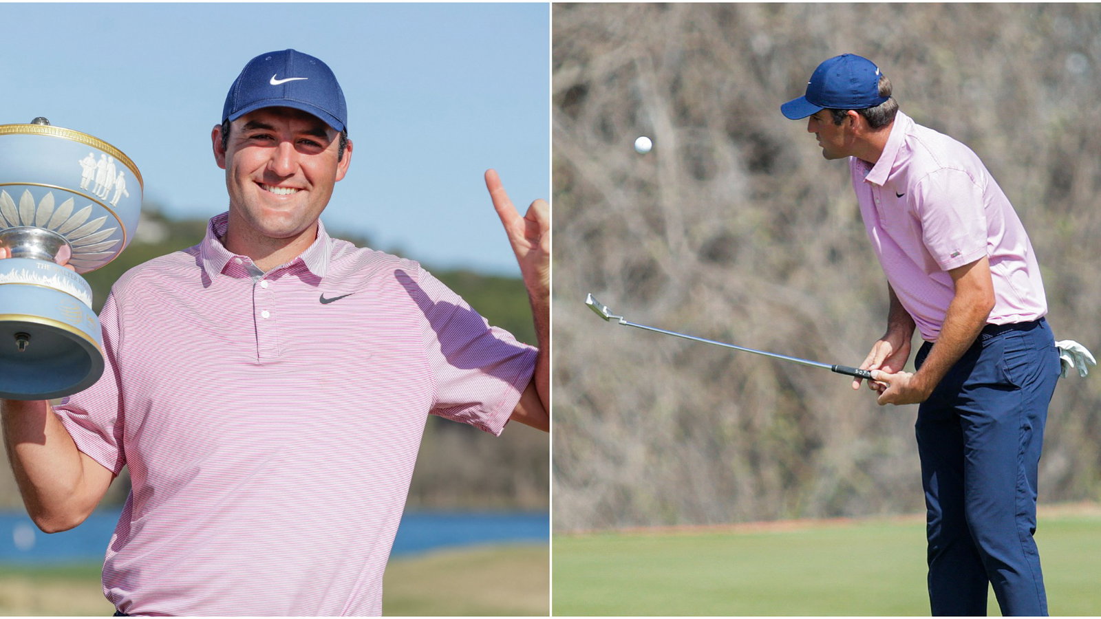 Scottie Scheffler says he tried to "show off" when he duffed chip