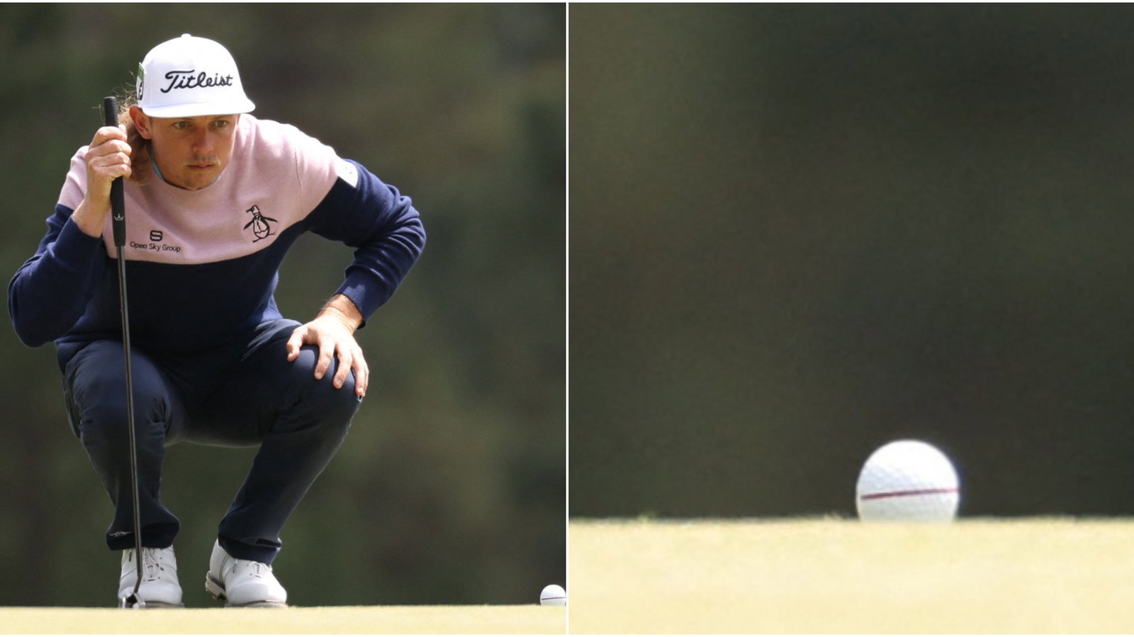 The Masters: Did you notice Cameron Smith lining up his putts like this?
