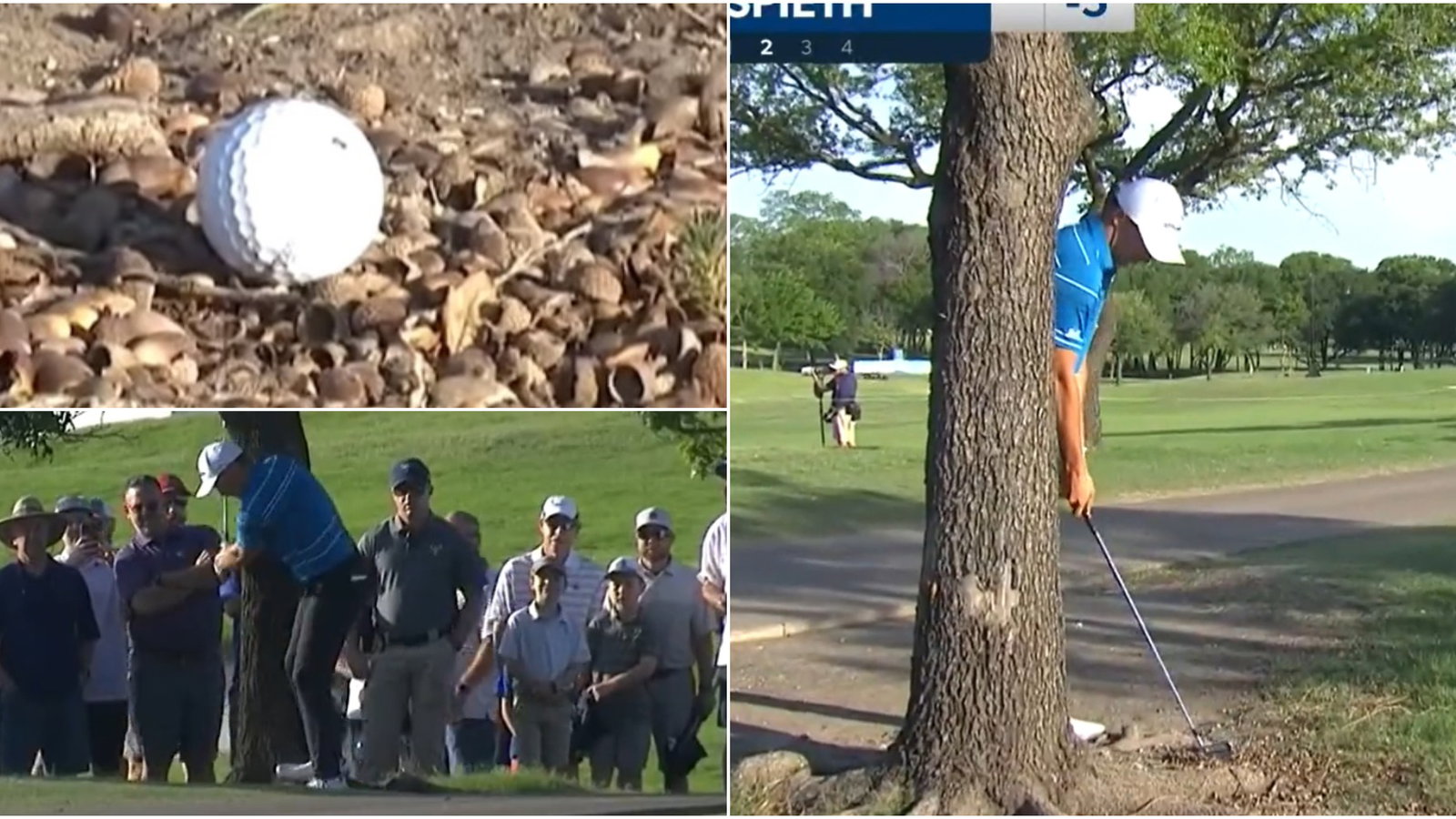 WATCH: Jordan Spieth escapes once again with "shot of the year"