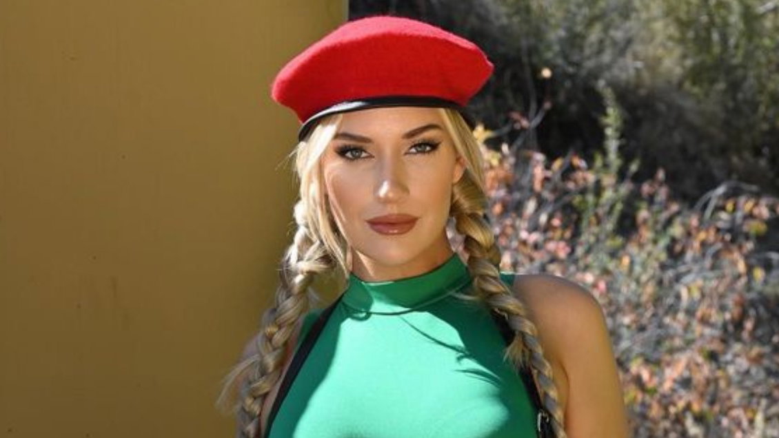 "It's ok to wear on the golf course, right?" Paige Spiranac poses a question!