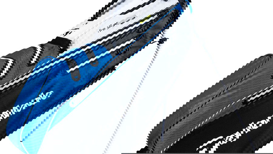 TAYLORMADE 2021 FLEXTECH WATERPROOF GOLF STAND BAG - WHITE/BLACK/BLUE