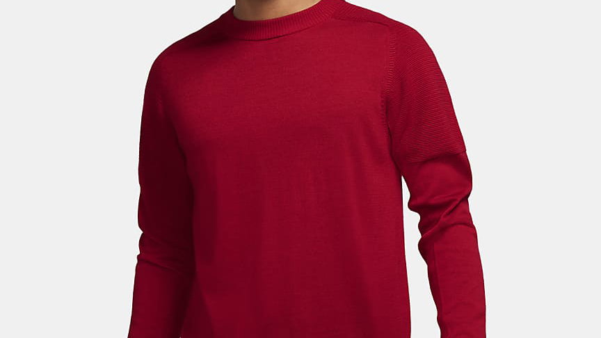 TIGER WOODS MEN'S JUMPER-KNIT GOLF JUMPER