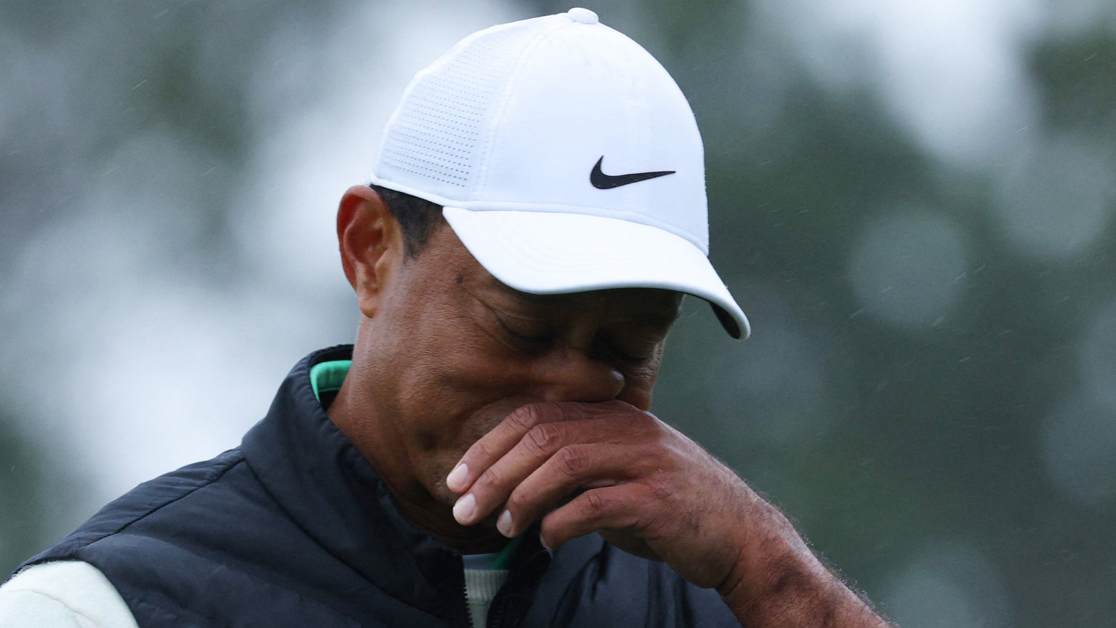 Tiger Woods looks battered as he hobbles to LAST place at The Masters