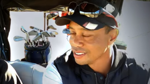 Tiger Woods says "I'M NOT DONE" as yet more video FOOTAGE emerges before crash