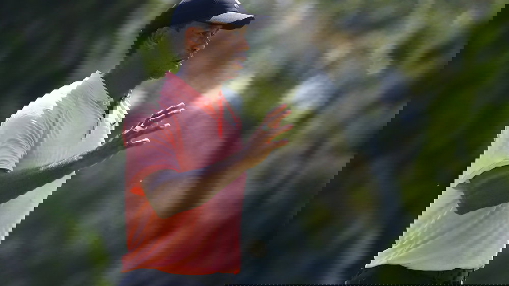 Tiger Woods drains eagle at 18th to tie lead at Tour Championship