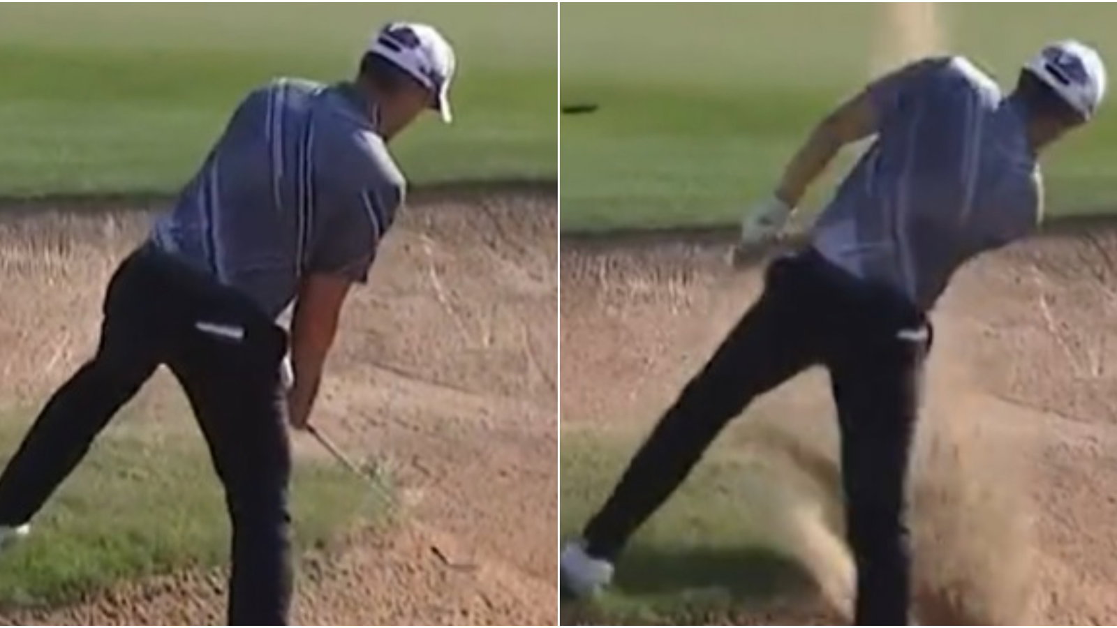 WATCH: Pro, plugged in a bunker on an upslope, executes horror shot perfectly