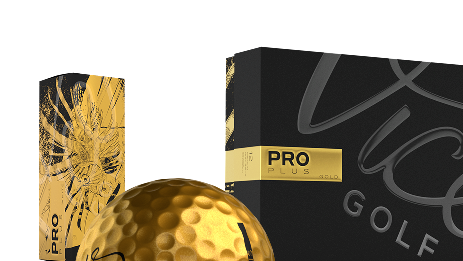 Vice Golf release limited edition Pro Plus Gold golf ball
