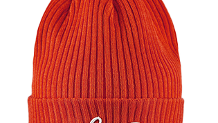 VICE BEANIE SPLIT LOGO ORANGE