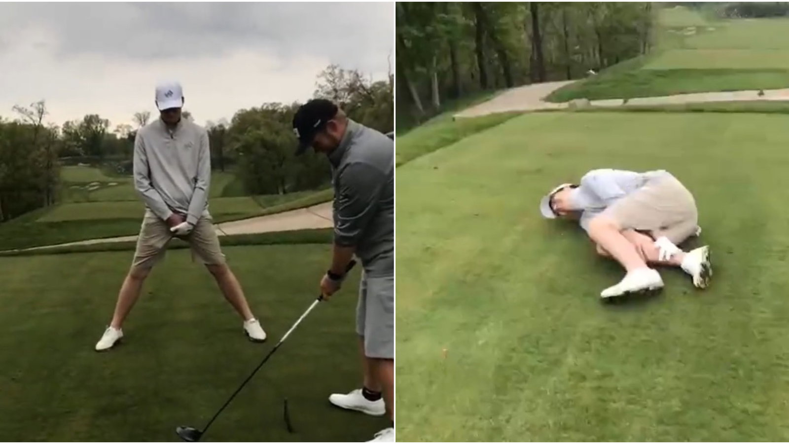WATCH: Amateur golfer instantly regrets taking part in this video
