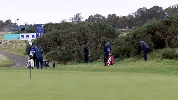 Golf fans in awe of incredible Paul Waring chip using his DRIVER ...