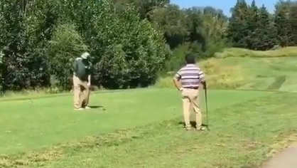 WATCH: It's official! The world's worst, slowest golfer of all time...