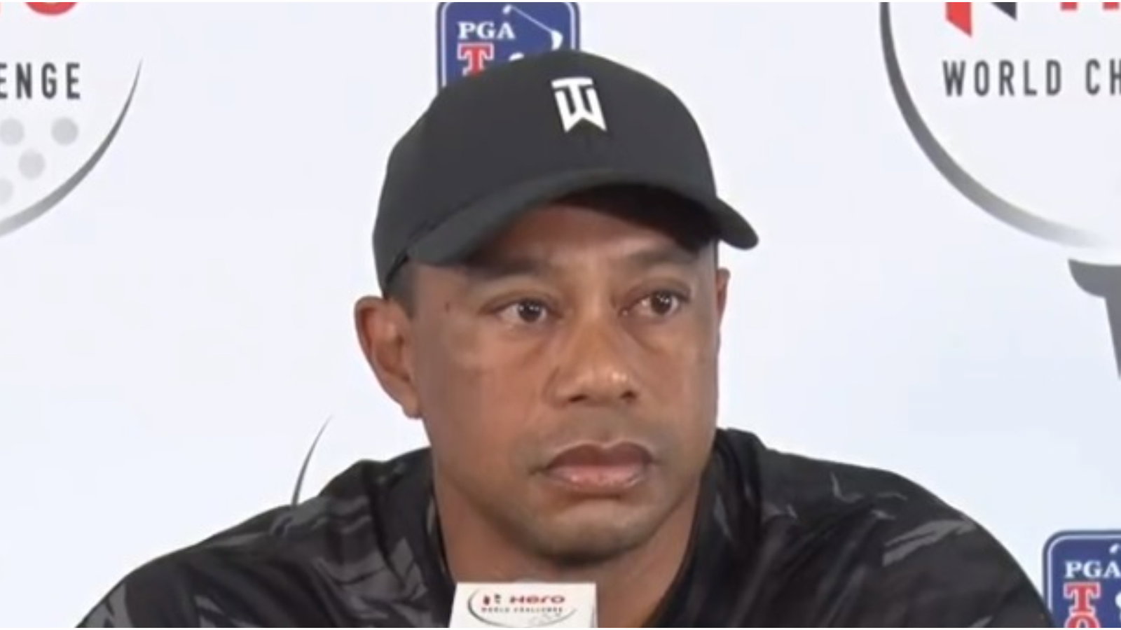 Tiger Woods tells the media STAY AWAY FROM MY FAMILY at press conference