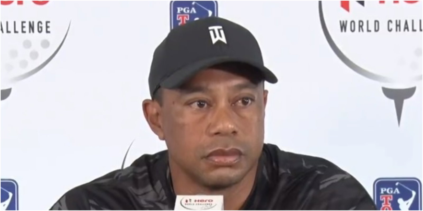 Tiger Woods tells the media STAY AWAY FROM MY FAMILY at press conference