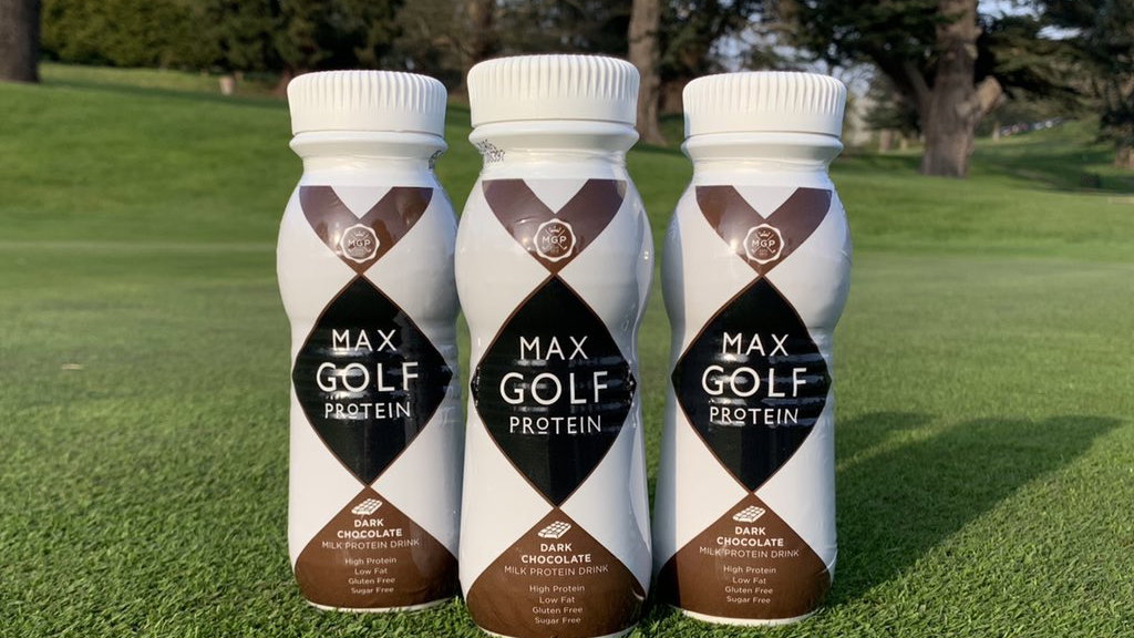 NEW! Max Golf Protein Dark Chocolate milkshake drink