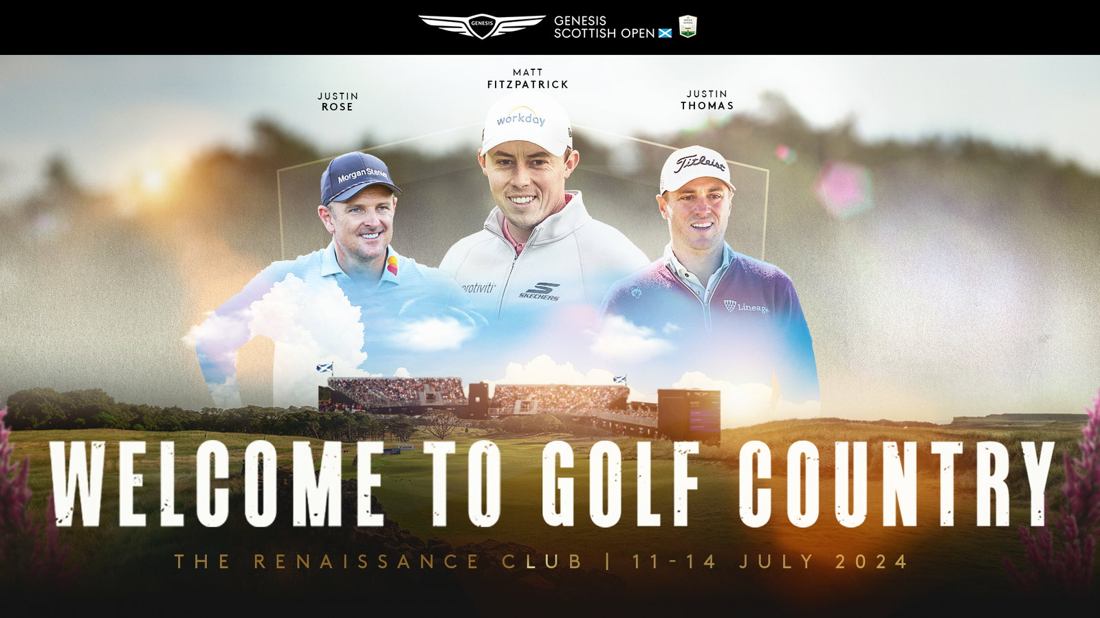 Trio of major champions join Rory McIlroy for Genesis Scottish Open