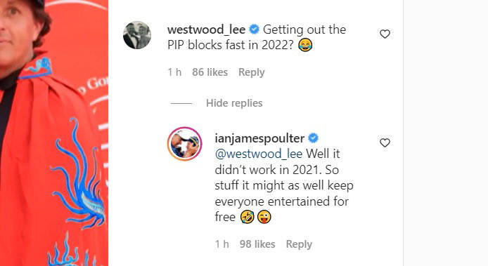 Ian Poulter posts HILARIOUS music video with Phil Mickelson after PGA Tour award