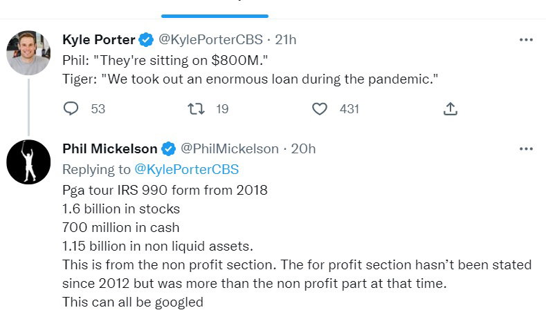 Phil Mickelson's maths RIPPED TO SHREDS after stunning Tiger Woods claim